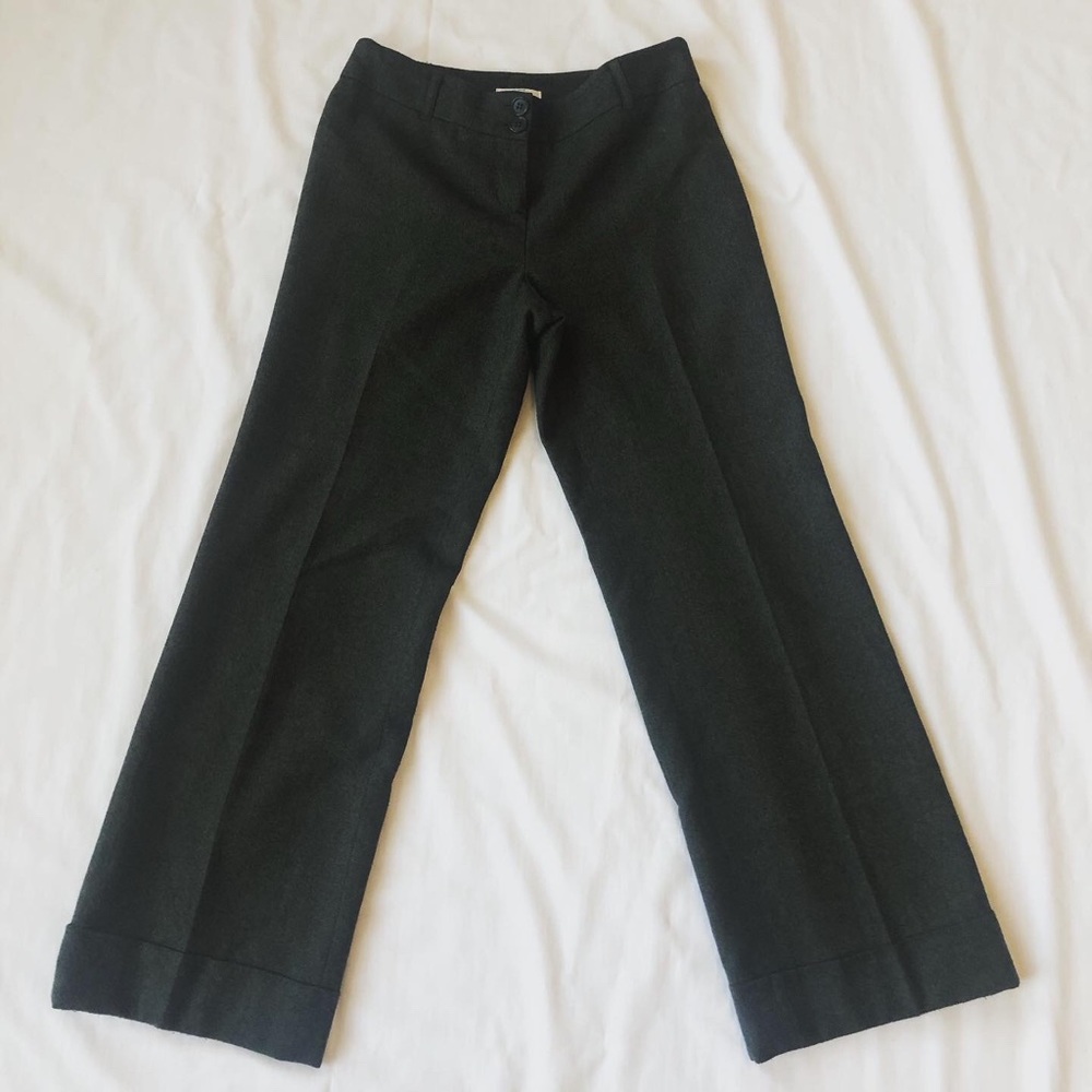 LOFT Wool Wide leg petite pants